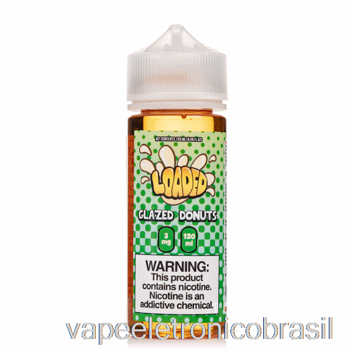 Vape Eletronico Glaceado Donut - Carregado E-líquido - Implacável - 120ml 6mg